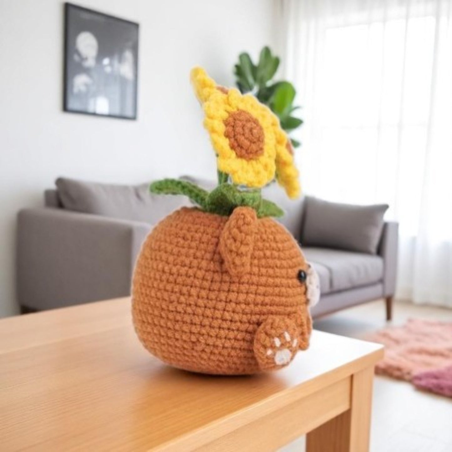 5PDF Crochet patterns Pots + BONUS, Bunny and pig Pot Crochet Pattern, Flower Pot Crochet Pattern, adorable crafts