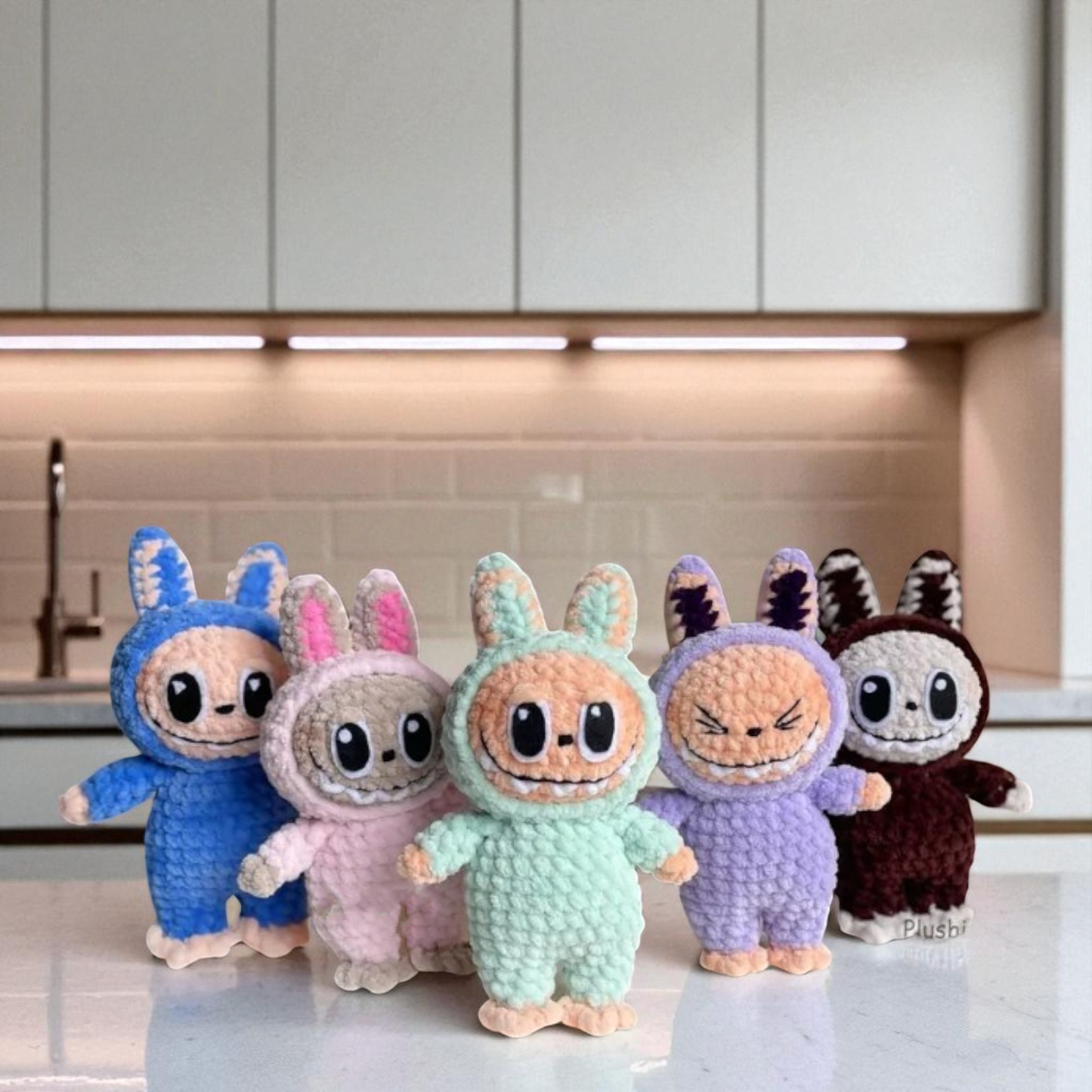 Cutest Labubu CROCHET PATTERN, Amigurumi Labubu Plushies