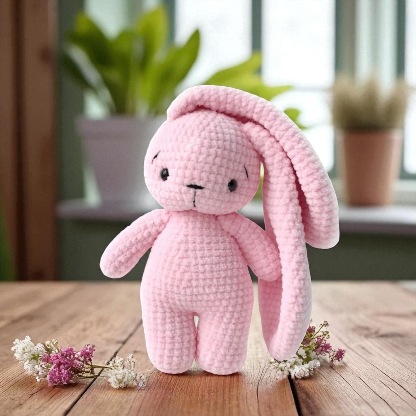 Jellycat Crochet Pattern:  Style Bunny, Bunny Plush, Bunny amigurumi, Crochet Bunny, Bunny Pattern, Rabbit, Long Ear Bunny, Chunky Baby Bunny