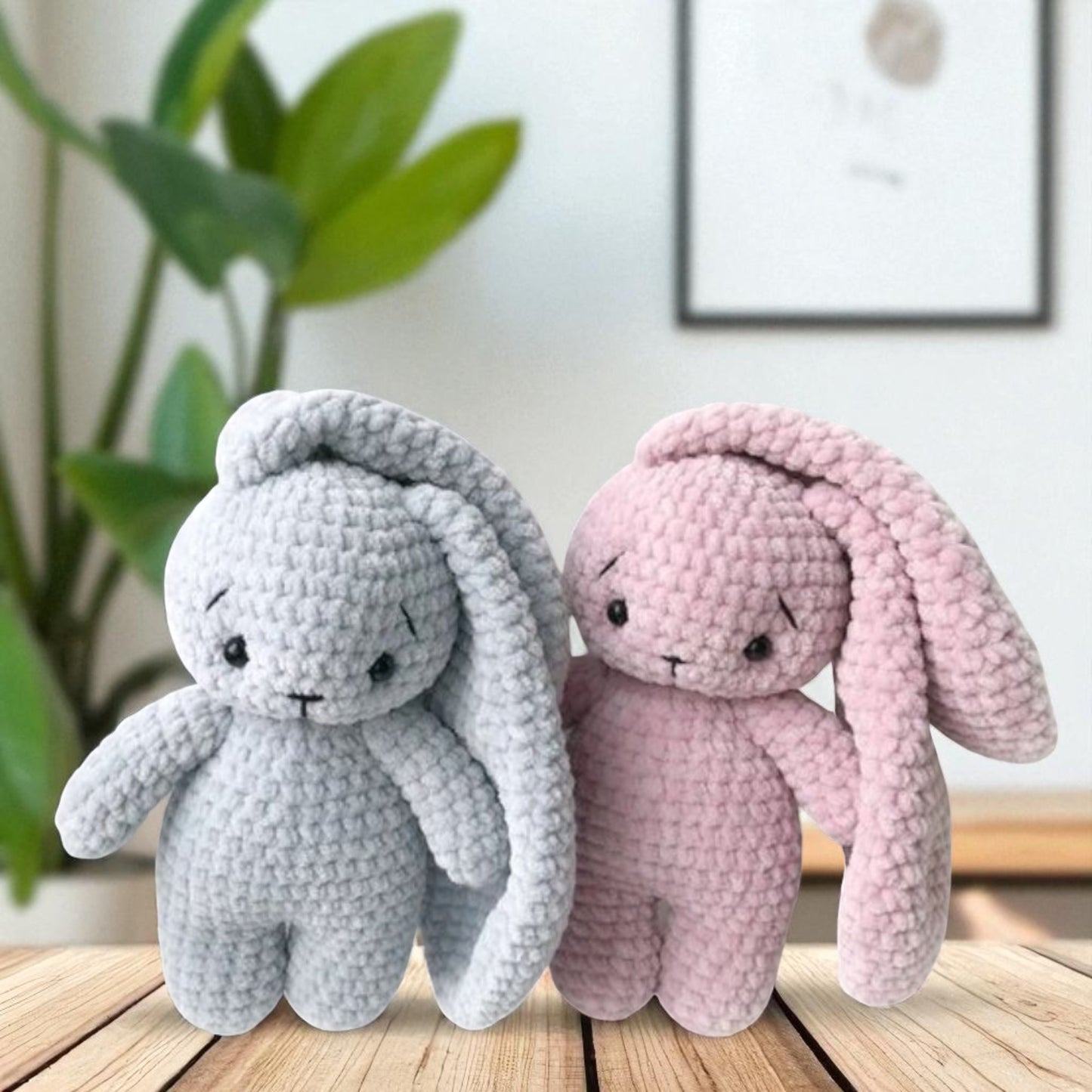 Jellycat Crochet Pattern:  Style Bunny, Bunny Plush, Bunny amigurumi, Crochet Bunny, Bunny Pattern, Rabbit, Long Ear Bunny, Chunky Baby Bunny