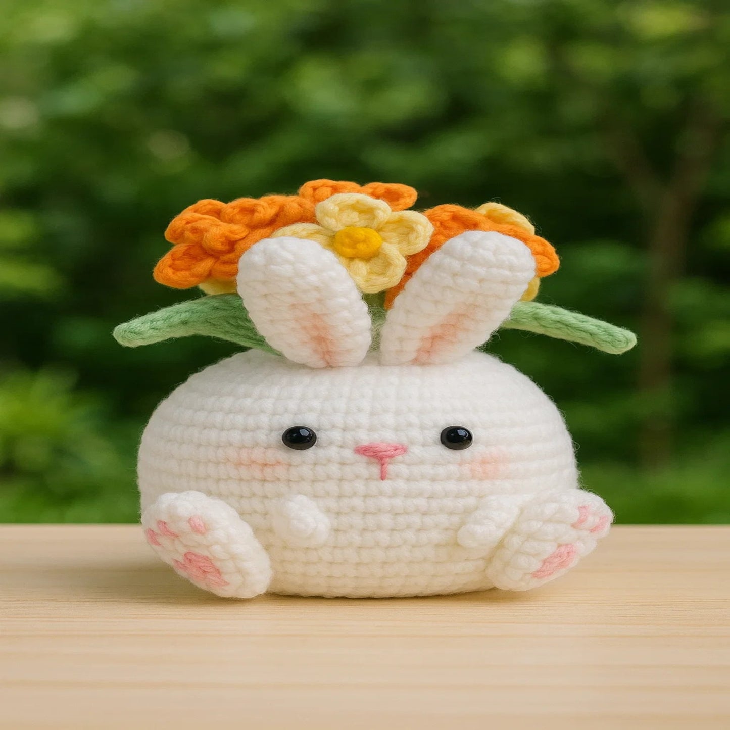 5PDF Crochet patterns Pots + BONUS, Bunny and pig Pot Crochet Pattern, Flower Pot Crochet Pattern, adorable crafts